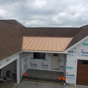 multi-material roof installation