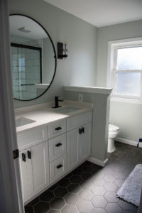 remodeled large bathroom